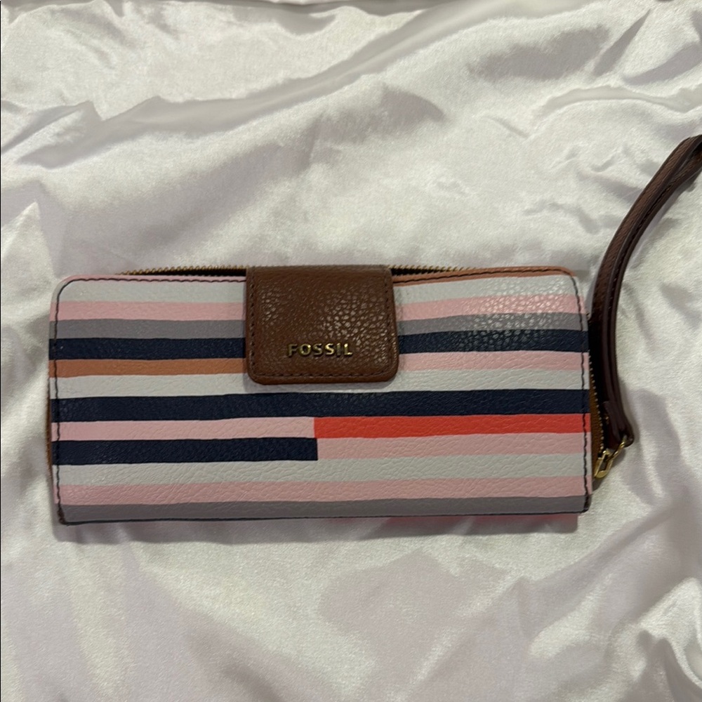 Fossil Women's Multicolor Striped Wallet
